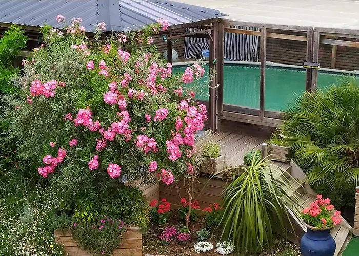 Appt Dans Maison D'architecte, Spa, Piscine & Jardin アパート *